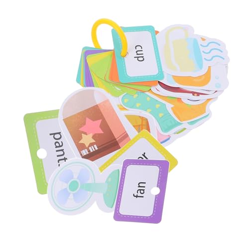 Toyvian 30 Stück Englisch-lernkarten Lernspielzeug Für Kinder Lernkarten Lustiges Kinderzubehör von Toyvian