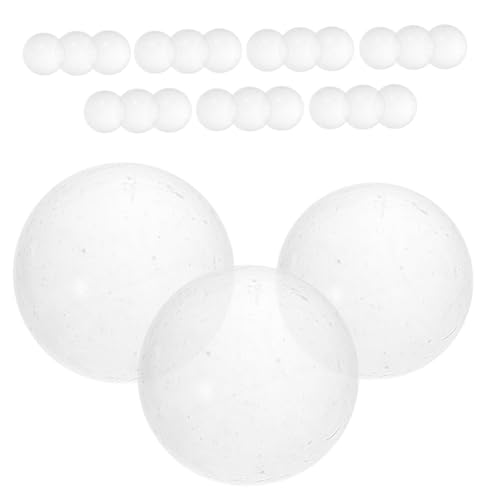 Toyvian 30 Stück Glasperlen glaskugeln transparente Kugeln deko klare Bälle Marmorkugel klare Murmeln klare Steine ​​für Vasenfüller Glasmurmeln Masse kleine Murmeln klare Glasmurmeln von Toyvian