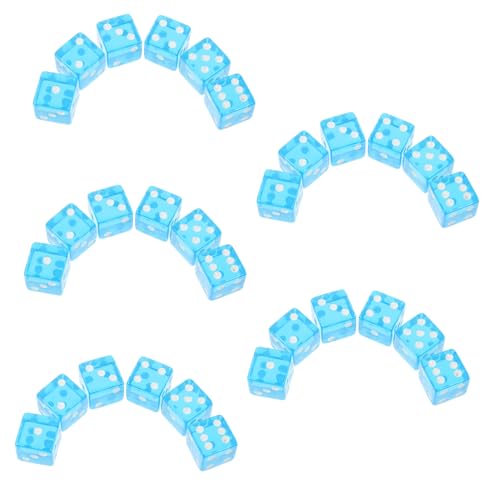 Leichte Acryl Würfel Spielzeug 30 Stücke Würfel Set Runde Kanten Für Parteien Ktv von Toyvian