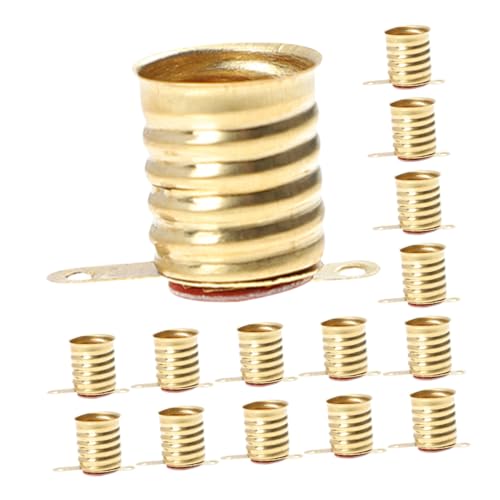 Toyvian 30 Stück Mini LED Lampensockel aus Kupfer Schraubfassung für Kleine Glühbirnen für Physikalische Experimente und DIY Projekte Toyvian 30 Stück Mini LED Lampensockel aus Kupfer Schraubfassung für Kleine Glühbirnen für Physikalische Experimente und DIY Projekte von Toyvian