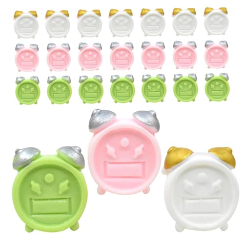 Toyvian 30 Stück Mini-wecker Puppenhausmöbel Klassischer Wecker Analoger Wecker Puppenhaus-miniaturen Puppenhauszubehör Zubehör Für Puppenhäuser Wecker Aufziehen Alarm Harz von Toyvian
