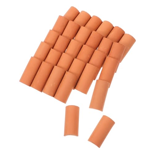 Toyvian 30 Stück Miniatur Dachziegel Realistische Mini Dachziegel für DIY Puppenhaus Modellbau Kreative Bastelprojekte für Miniaturhäuser und Architekturmodelle von Toyvian