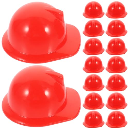 Toyvian 30 Stück Miniatur Sicherheitshelme Realistische Bauhelme für Puppen Dekoration für Geburtstagsfeiern und Kreative Rollenspiele von Toyvian