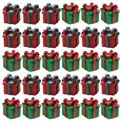 Toyvian 30 Stück Miniatur Weihnachtsgeschenkboxen Resin Dollhouse Figuren für Festliche Dekorationen Weihnachtsornamente für Handwerksprojekte und Tischdekorationen Toyvian 30 Stück Miniatur Weihnachtsgeschenkboxen Resin Dollhouse Figuren für Festliche Dekorationen Weihnachtsornamente für Handwerksprojekte und Tischdekorationen von Toyvian