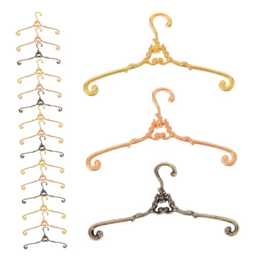 Toyvian 30 Stück Retro Metall Hänger für Puppenhaus und Rollenspiele Elegante Aufbewahrungslösung für Puppenbekleidung Antikbronze Gold und Roségold Toyvian 30 Stück Retro Metall Hänger für Puppenhaus und Rollenspiele Elegante Aufbewahrungslösung für Puppenbekleidung Antikbronze Gold und Roségold von Toyvian