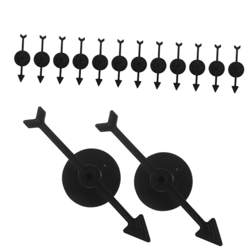 Toyvian 30 Stück Rotierendes Brettspielzubehör Spiel Pfeile Planke Ersatz Party Kunststoff Drehspielzeug Brettspiel Zubehör Kunststoff Drehzeiger Plastikspiel Pfeilrotation Black von Toyvian