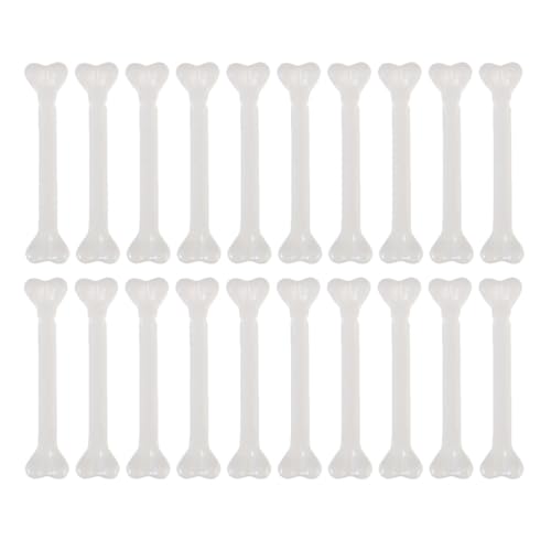 Toyvian 30 Stück Skelettknochen – Kleine Halloween-Knochen, Künstliche Körperteile aus Kunststoff für Halloween-Dekorationen, Kostümzubehör von Toyvian