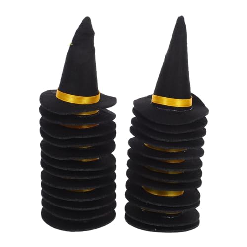 Toyvian 30 Stück Teiliges Mini Hexenhüte aus Filz Halloween Flaschen-Dekorationen Leichte Vielseitige Party-Accessoires für Weinflaschen, kleine Kuchen, Kostüme und DIY Bastelprojekte Toyvian 30 Stück Teiliges Mini Hexenhüte aus Filz Halloween Flaschen-Dekorationen Leichte Vielseitige Party-Accessoires für Weinflaschen, kleine Kuchen, Kostüme und DIY Bastelprojekte von Toyvian