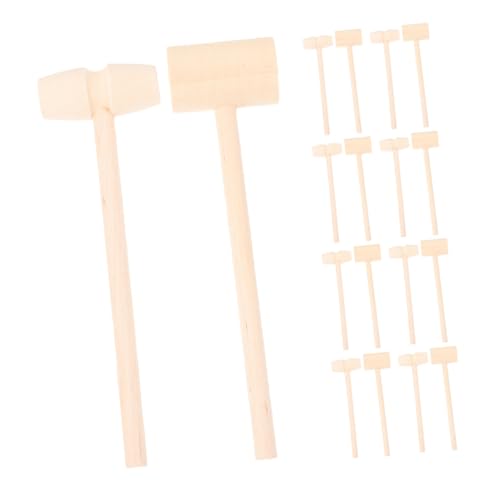 Toyvian 30 Stück Teiliges Mini Holzklüpfel Leichter Natürlicher Holzhammer für Pädagogisches für Rhythmisches Lernen Robustes Holzspielzeug für Kreative Rollenspiele und von Toyvian