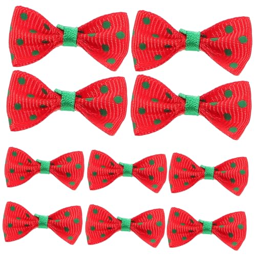 Toyvian 30 Stück Teiliges Mini Schleifen für Puppen DIY Bastelaccessoires Kleine Handliche Schleifen in Rot Grün Vielseitige Dekoration für Geschenkboxen und Puppenzubehör von Toyvian