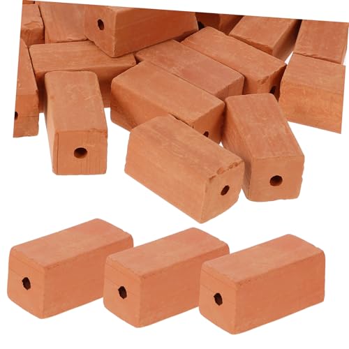 Toyvian 30 Stück Teiliges Miniatur Ziegelsteine für DIY Modellhaus Realistische Kleine Bausteine Geeignet als Requisiten für Puppenhaus Garten Deko und Bastelprojekte von Toyvian