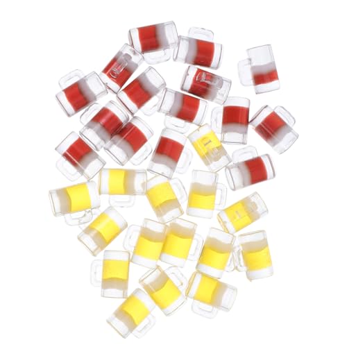 Toyvian 30 Stück Teiliges Miniatur-bierglas Robustem Resin Realistische Puppenhaus-bierbecher in Gelb und Braun Vielseitige Dekoration und Miniatur-trinkgefäße für Puppenhaus von Toyvian