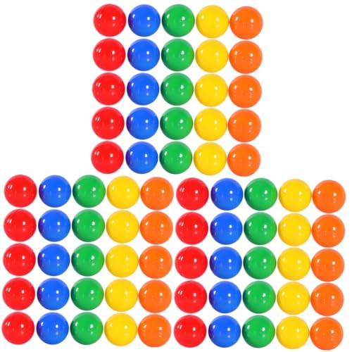 Toyvian 300 STK Lotterie-Kickball Pong-bälle Bier-Pong-Tisch Karneval Spielbälle Lustige Lottokugeln Aktivitätspartybälle Bälle Für Bällebad 1000 Stück Farbige Kugeln Glücklich Plastik von Toyvian