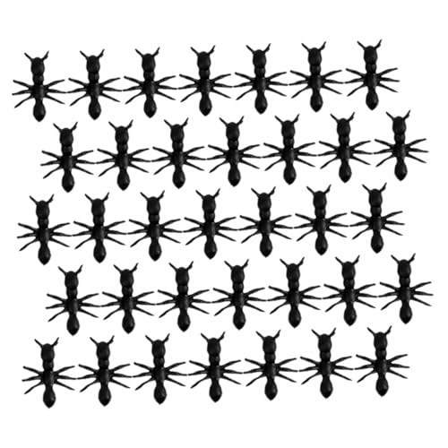 Toyvian 300 Stück Realistische Kleine Ameisenornamente für Blumentöpfe und Schreibtischdeko PVC Ameisenmodelle Miniatur Insektenfiguren für Garten und Partydekoration von Toyvian