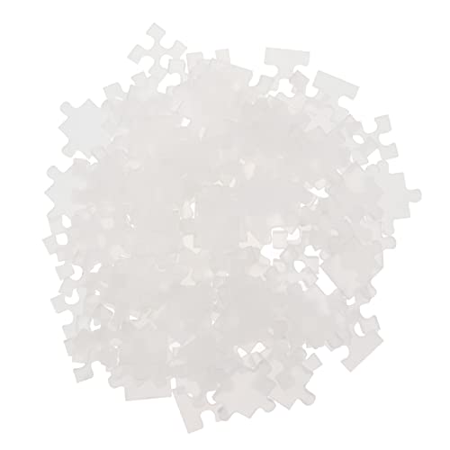 Toyvian 300st Puzzle Schwieriges Hartes Herausforderungsrätsel Kristallklare Rätsel Gehirntest-Spiel Minispielzeug Herausforderungsrätsel Zum Stressabbau Acryl- Stressabbauer Weiß Kind von Toyvian