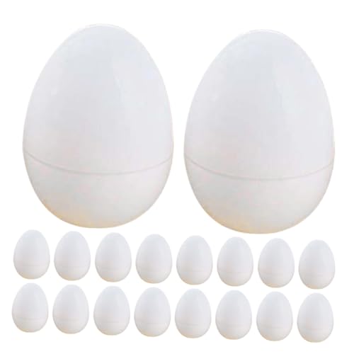 Toyvian 30St Ostereier realistische Plastikeier für Kinder füller kinder geschenke künstliche Eier Küche Food-Modell Schreibtisch schmücken Spielzeug Dekorationen gefälschte Eier Weiß von Toyvian