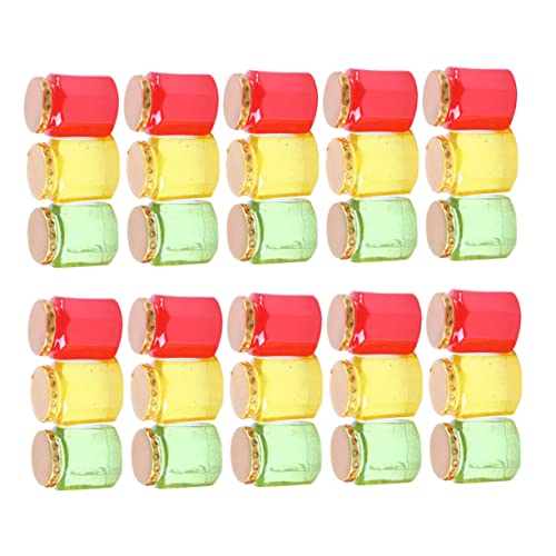 Toyvian 30St Puppenhausdekoration Simulationsszene Bonbondosenmodell Spielparty- für kinderspielzeug Miniatur-Marmeladenglas- Mini-Bonbonglas basteln Harz von Toyvian