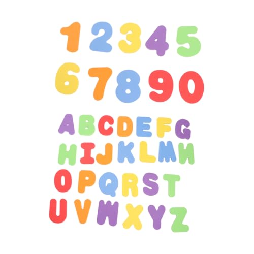 Toyvian Weiches Badespielzeug-Set – 36-teiliges Alphabet Und Zahlen-badebuchstaben Pädagogisches Eva-lernspielzeug Badespielzeug Für Kinder von Toyvian