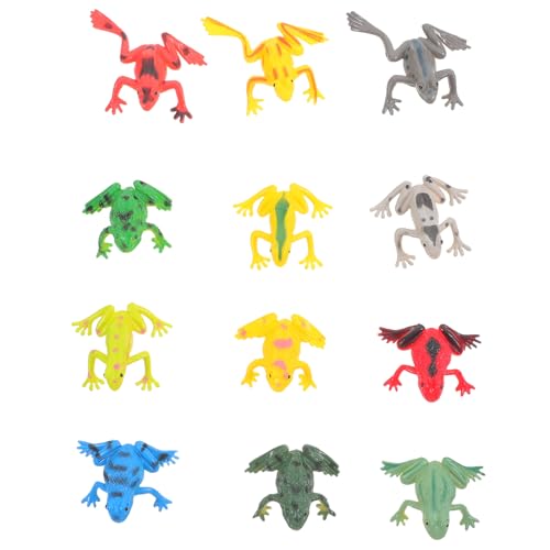 Toyvian 36 Stück Miniatur Froschspielzeug Realistische Tierfiguren für Waldthemen Spiele für Kreative Rollenspiele Outdoor Aktivitäten und von Toyvian