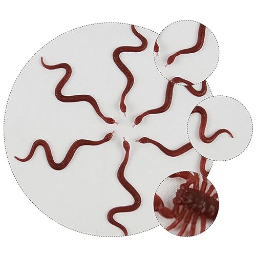Toyvian 36 Stück Simulation Schlange Halloween-Streichspielzeug gefälschtes Schlangenspielzeug Halloween Gadget Halloween Horror -Streichspielzeug Plastik Brown Toyvian 36 Stück Simulation Schlange Halloween-Streichspielzeug gefälschtes Schlangenspielzeug Halloween Gadget Halloween Horror -Streichspielzeug Plastik Brown von Toyvian