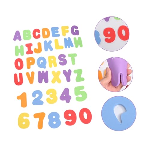 Toyvian 36 Stück Teiliges Badealphabet Lernspielzeug aus Umweltfreundlichem Eva Bunte Selbstklebende Zahlen und Buchstaben für Schwimmendes Badewannenspielzeug zur Spielerischen von Toyvian 36 Stück Teiliges Badealphabet Lernspielzeug aus Umweltfreundlichem Eva Bunte Selbstklebende Zahlen und Buchstaben für Schwimmendes Badewannenspielzeug zur Spielerischen von von Toyvian