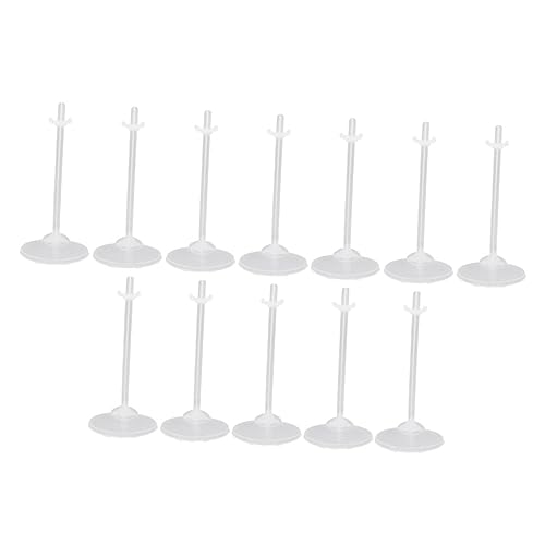 Toyvian 36 Stücke Puppe Figuren Display Stand Einfache Halterung Taille Spielzeug Lagerung Organizer Rack von Toyvian