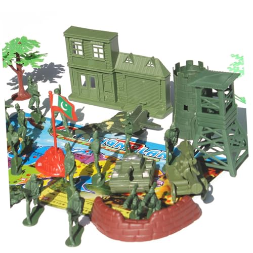 Toyvian 37 Stück Militärsoldat Spielset Soldaten realistisch Szenenspielzeug für kinderspielzeug Militärszene militärisches Sandtischspielzeug Green Toyvian 37 Stück Militärsoldat Spielset Soldaten realistisch Szenenspielzeug für kinderspielzeug Militärszene militärisches Sandtischspielzeug Green von Toyvian