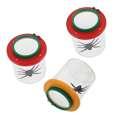 Toyvian 3Er-Box Lupenzylinder Outdoor Activity Magnifying Glasses Insektenkäfig Insekten sammeln Vogelnetz Fänger Container Zuschauer Acrylglas Toyvian 3Er-Box Lupenzylinder Outdoor Activity Magnifying Glasses Insektenkäfig Insekten sammeln Vogelnetz Fänger Container Zuschauer Acrylglas von Toyvian