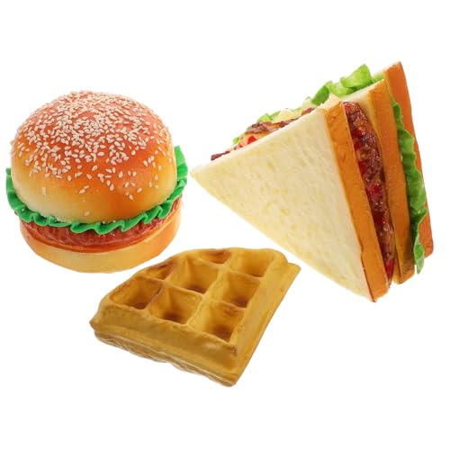 Toyvian 3Pcs Spielen Essen Für Kleinkinder Realistische Fast -Food -Spielzeuge Spielen Gefälschte Hamburger -Sandwich -Spielzeugfutter Für Kinder So Tun Spielen Küchenzubehör Spielen Toyvian 3Pcs Spielen Essen Für Kleinkinder Realistische Fast -Food -Spielzeuge Spielen Gefälschte Hamburger -Sandwich -Spielzeugfutter Für Kinder So Tun Spielen Küchenzubehör Spielen von Toyvian