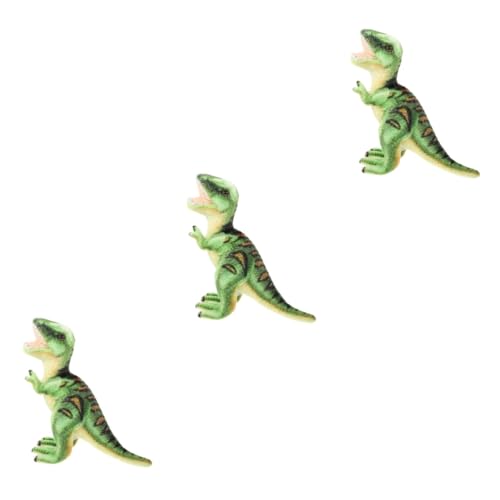 Toyvian 3St Dinosaurier-Plüschtier Babytiere Geschenke für Jungen Grün Kinderspielzeug Ornament Cartoon-Dinosaurier-Puppe gefülltes Dinosaurierspielzeug Sofa schmücken Ragdoll Dekorationen von Toyvian