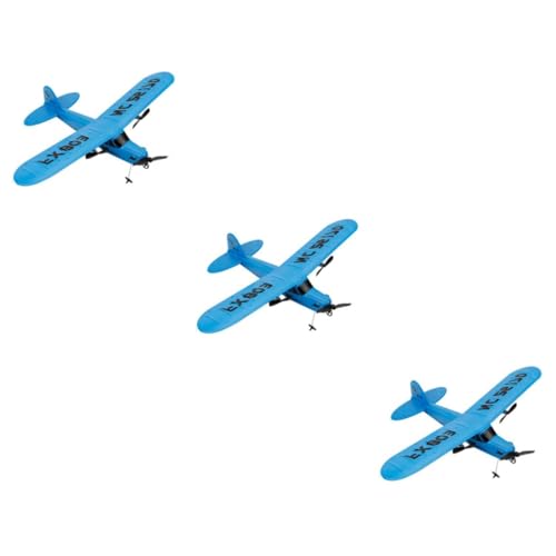 Toyvian 3St Flugzeugmodell obstreibe Power Blue elektrische ferngesteuerte Flugzeuge Spielzeug für Kinder Modelle RC-Flugzeug Modellflugzeug Zweiwege Segelflugzeug ferngesteuertes Flugzeug von Toyvian