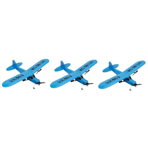 Toyvian 3St Flugzeugspielzeug für Kinder Zweiwege-Flugzeugmodell Fernbedienung Kinderspielzeug Modelle Modellflugzeug RC-Flugzeug ferngesteuertes Flugzeug Segelflugzeug reparierter Flügel von Toyvian
