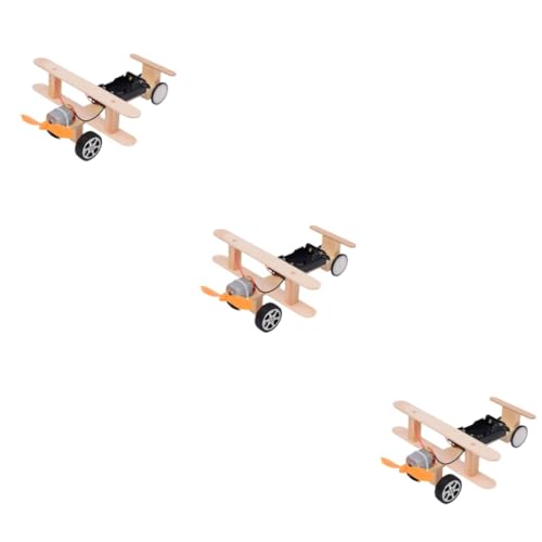 Toyvian Spielzeug Für Kinder 3st Kidcraft-spielset Holzspielzeug Flugzeuge Aus Holz Bastelpuzzle Modellflugzeuge Fliegendes Spielzeug Spielzeuge DIY-montagemodell Gizmo Kind Handbuch von Toyvian