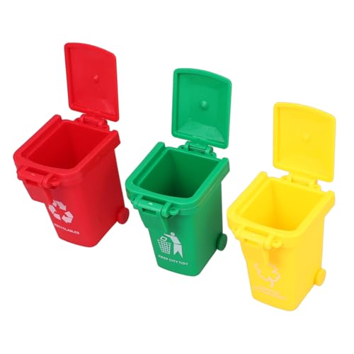 Toyvian Puppenhaus Mini Mülleimer Set Mit 3 Spielzeugen Für Kinder Zum Recyclinglernen Und Als Heimdekoration Toyvian Puppenhaus Mini Mülleimer Set Mit 3 Spielzeugen Für Kinder Zum Recyclinglernen Und Als Heimdekoration von Toyvian