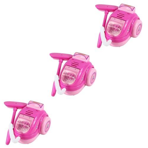 Toyvian 3St Mädchenspielzeug Staubsauger für Kleinkinder Staubsauger mit Ton Kleingerät Spielzeuge Kinderspielzeug Kinderstaubsauger Elektrischer Mini-Staubsauger Waschmaschine einstellen von Toyvian
