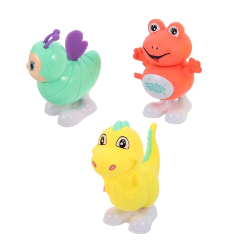 Toyvian Aufzieh-tierspielzeug 3 Stück Tier-uhrwerk-Spielzeug Für Jungen Und Mädchen Pädagogisch Interaktiv Zufällige Farbe von Toyvian