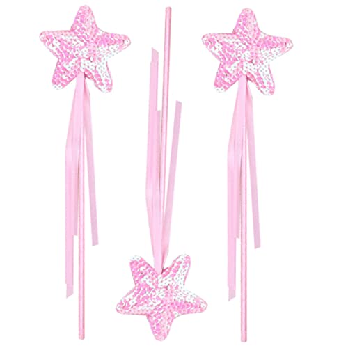 Toyvian 3St Zauberstab Fairy Wand für spielsachen für Toys for hühner Feenflügel Sternspielzeug tragbare Feenstäbe Feenstab mit Schleife Stoff Rosa Toyvian 3St Zauberstab Fairy Wand für spielsachen für Toys for hühner Feenflügel Sternspielzeug tragbare Feenstäbe Feenstab mit Schleife Stoff Rosa von Toyvian