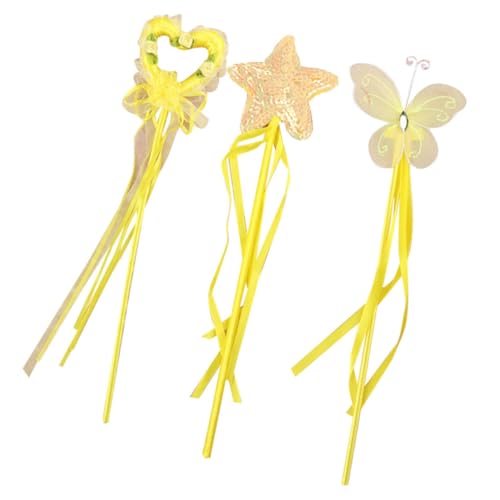 Toyvian 3St Zauberstäbe für kinderspielzeug grennstick jucarii pentru copii hühner Korb Herz Ballettröckchen Bausatz Dekoration Feenstab Party Zauberstab Yellow Toyvian 3St Zauberstäbe für kinderspielzeug grennstick jucarii pentru copii hühner Korb Herz Ballettröckchen Bausatz Dekoration Feenstab Party Zauberstab Yellow von Toyvian
