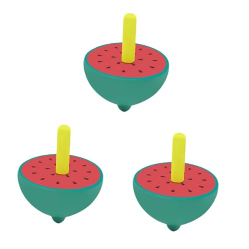 Toyvian Spielzeuge 3St Spielzeug Spitze Oben in Fruchtform hölzern Jacke Kind Bambus Holzspielzeug Für Kinder von Toyvian