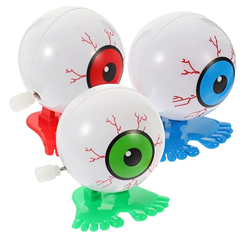 Toyvian 3Stücke Aufziehspielzeug Augäpfel Lustige Party Spielzeuge für Bewegliches Uhrwerkspielzeug und für Streiche von Toyvian