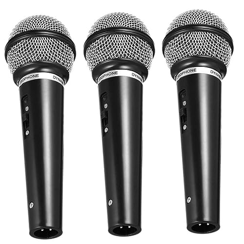 Toyvian 3Stücke Mikrofon für Simulation Mikrofon Requisiten für Partys Rollenspiele und Karaoke Leicht und Langlebig Sicher für Jungen von Toyvian