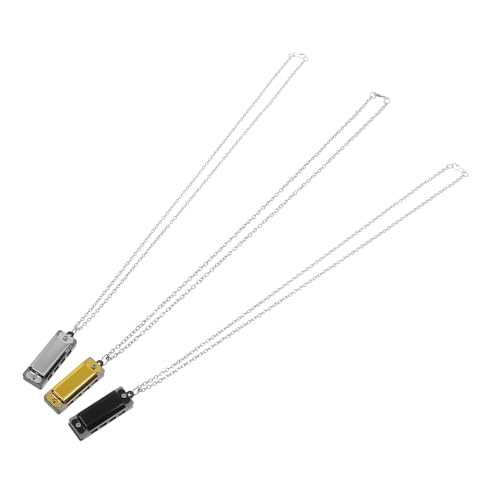 Toyvian 3Stücke Mini Mundharmonika Halsketten für Teilig Töne Tragbares Musikinstrument für Anfänger Modisches Zubehör Toyvian 3Stücke Mini Mundharmonika Halsketten für Teilig Töne Tragbares Musikinstrument für Anfänger Modisches Zubehör von Toyvian