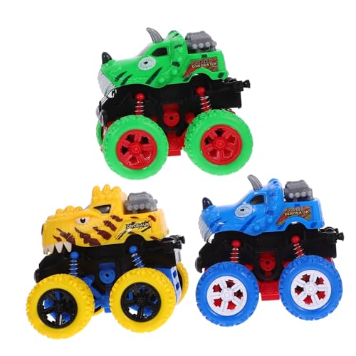 Toyvian 3Stücke Offroad Spielzeugautos für Langlebige Allradfahrzeuge Kreativität und Fantasie Drinnen und Draußen ohne Batterien Sicher und Robust von Toyvian