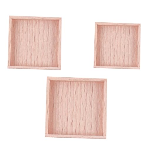 Toyvian 3pcs Miniatur -servierschale Holz Kaffee Tee Tra Kuchen Dessert Frühstücksschalen Tun, Um Küchenzubehör Zu Spielen Toyvian 3pcs Miniatur -servierschale Holz Kaffee Tee Tra Kuchen Dessert Frühstücksschalen Tun, Um Küchenzubehör Zu Spielen von Toyvian