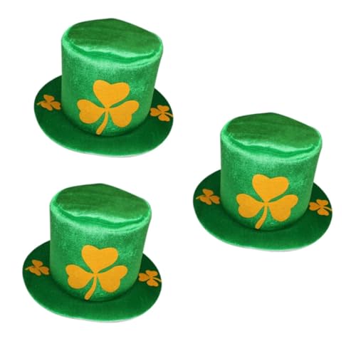 Toyvian 3st Caoplay-hut Koboldmütze Party-top-cap Kleeblatt-zylinder St. Pattys Day-hut Dekoration Zum St. Patricks Day Patrick Kostümhut Patrick Hut Kleidung Partybedarf Männer Und Frauen von Toyvian