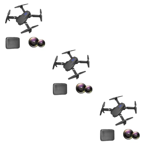 Toyvian 3st E525 Doppelobjektiv 4k Ultra-high-Definition-luftaufnahmen Drohne Rc-quadrotor Faltbarer Quadrocopter Kameras Aufbewahrungstasche von Toyvian