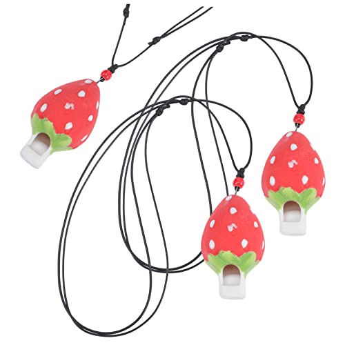 Toyvian 3st Erdbeerpfeife Trillerpfeife Kinderspielzeug 11-13 Für Mädchen Erdbeerkette Für Mädchen Kleinkindspielzeug Für Lästiges Kinderspielzeug Keramik Rot Toyvian 3st Erdbeerpfeife Trillerpfeife Kinderspielzeug 11-13 Für Mädchen Erdbeerkette Für Mädchen Kleinkindspielzeug Für Lästiges Kinderspielzeug Keramik Rot von Toyvian