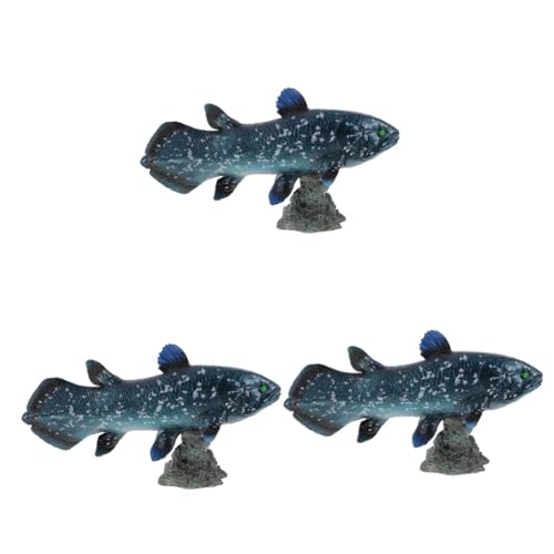Toyvian 3st Fischmodell Spielzeug Tierfigur Dekorationen Für Aquarien Miniaturfische Fischmodelle Tropische Fischspielzeuge Aquarienverzierung Ornament Kunsthandwerk Kind Aquarium Plastik von Toyvian