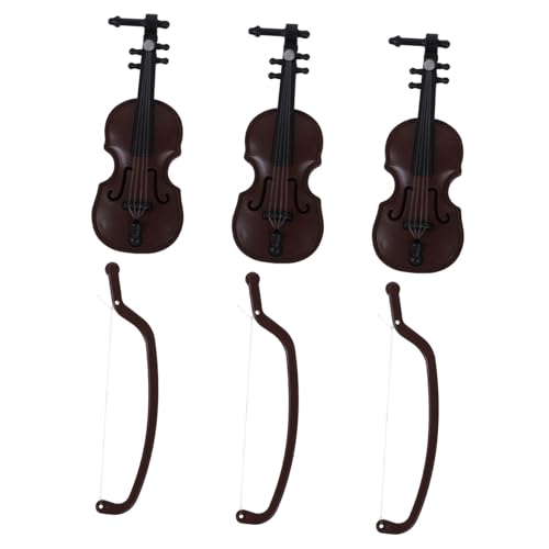 Toyvian Winzige Violine En Modell Mini-musikinstrumente Kunststoffvioline Für Den Schreibtisch Mini-Violine Miniatur-Violine Schmuck Toyvian Winzige Violine En Modell Mini-musikinstrumente Kunststoffvioline Für Den Schreibtisch Mini-Violine Miniatur-Violine Schmuck von Toyvian