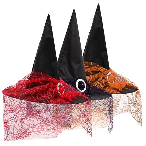Toyvian 3st Hexen Hut Halloween-hexenmütze Halloween-hexenkostüm Hexenhut Für Kinder Frauen Hexenhut Cosplay-hexenhut Halloween-cosplay-requisiten Vampir Kleidung Polyester Fräulein Toyvian 3st Hexen Hut Halloween-hexenmütze Halloween-hexenkostüm Hexenhut Für Kinder Frauen Hexenhut Cosplay-hexenhut Halloween-cosplay-requisiten Vampir Kleidung Polyester Fräulein von Toyvian